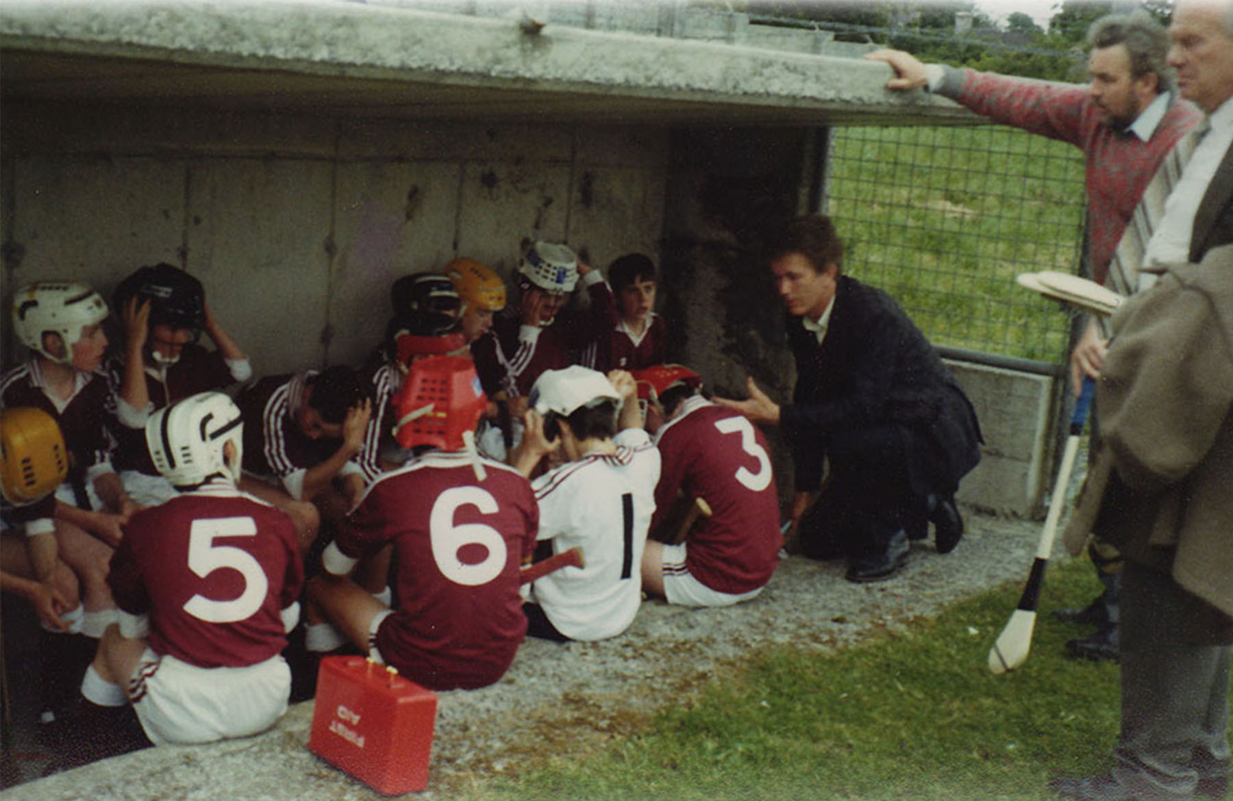 Halftime during a Juvenile Hurling Game Slide background
